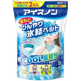 Ice Non Cooling Neck Freeze Belt (1 Cover + 2 Gel Included)