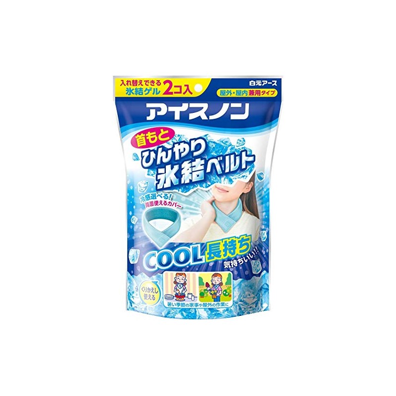 Ice Non Cooling Neck Freeze Belt (1 Cover + 2