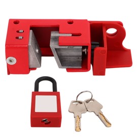 Circuit Breaker Lock Set Aluminum Alloy Anti Corrosion Electrical Safety Lockout Kit with 38mm Nylon Padlock