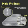 VezoWorks 12" to 8" Inch Duct Pipe Adapter - Galvanized