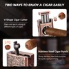 Tesonway Cigar Torch Lighter, 4 Jet Flame Cigar Lighter with