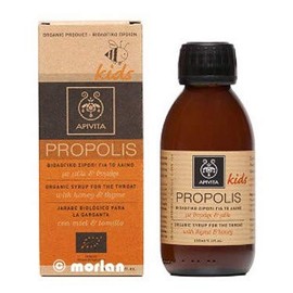 APIVITA PROPOLIS Kids Organic Syrup for the Throat with honey & thyme Concerns:Cough, Sore Throat 150ml