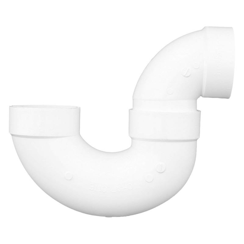 CHARLOTTE PIPE 4 DWV P-Trap with Solvent Weld Joint DWV