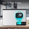 ZAKTAB Stainless Steel Digital Kitchen Scale with Tempered Glass Surface