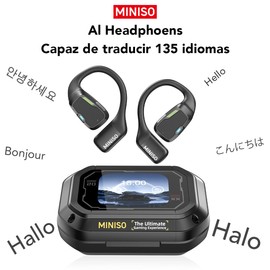 MINISO M98 Bluetooth Open 5.4 Ai, Translation Real Time Touch Screen, Translation Headphones with 135 Languages for Displaying Gaming Headphones etc