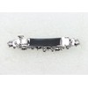 Faship Gorgeous Blue Premium Rhinestone Crystal Floral Small Hair Barrette