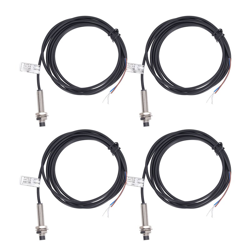 4 Sets 8mm Proximity Sensor Inductive Proximity Switch NPN 2