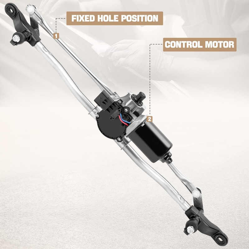 Front Windshield Wiper Motor and Linkage Assembly Fit for Wrangler