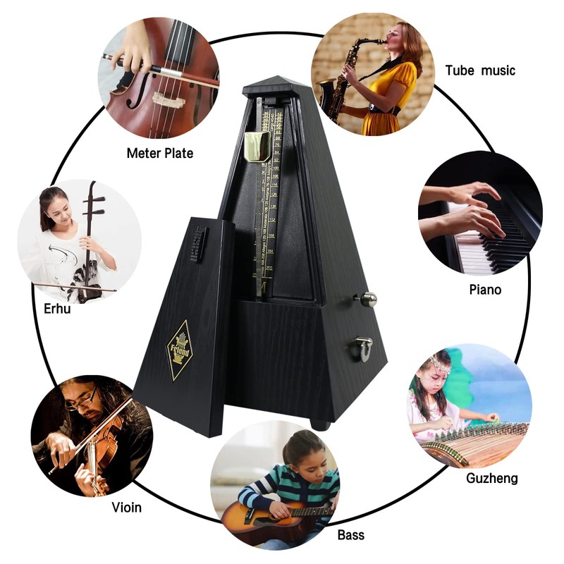Mechanical metronome, universal music timer for piano, guitar, drums, violin