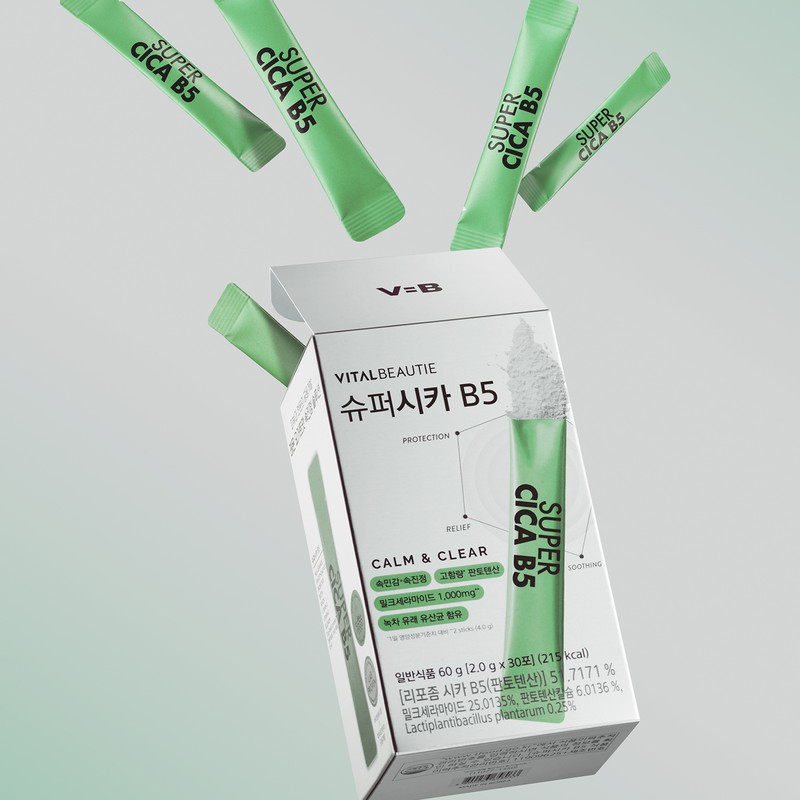 Vital Beauty Super Cica B5 30 packs, pantothenic acid ceramide