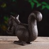 BRASSTAR Cast Iron Squirrel Statue Garden Home Office Desk Decor