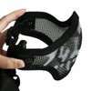 AOUTACC Airsoft Mask and Goggles Set, Half Face Full Steel