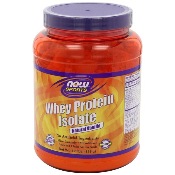 Now Foods Whey Protein Isolate Vanilla - 1.8 lb 3