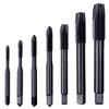 Gasea 7pcs Spiral Point Tap Set Nitriding Coated HSS 6542