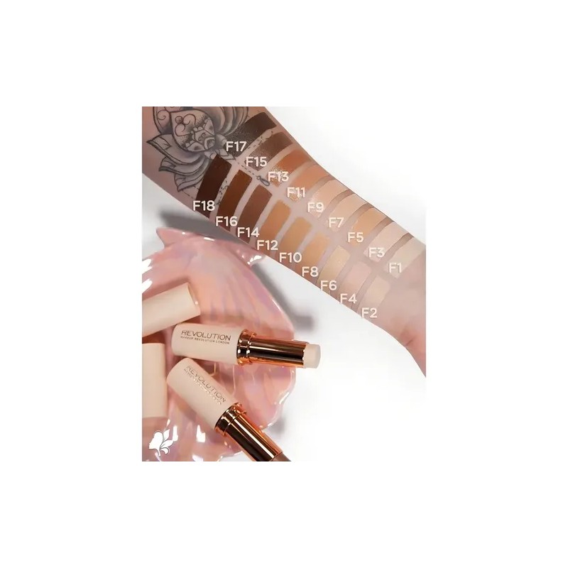 Makeup Revolution Base Stick Tono F6 fast base stick foundation