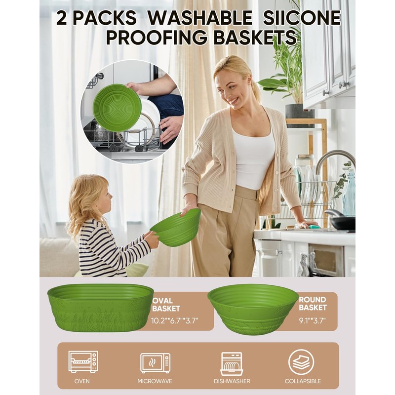 Sourdough Bread Baking Supplies 34 OZ Sourdough starter kit with