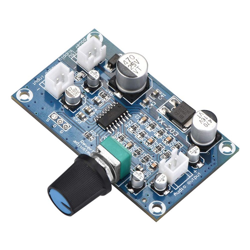 Microphone Reverberation Card, PT2399 Microphone Amplifier Board, DC6-15V Single Channel