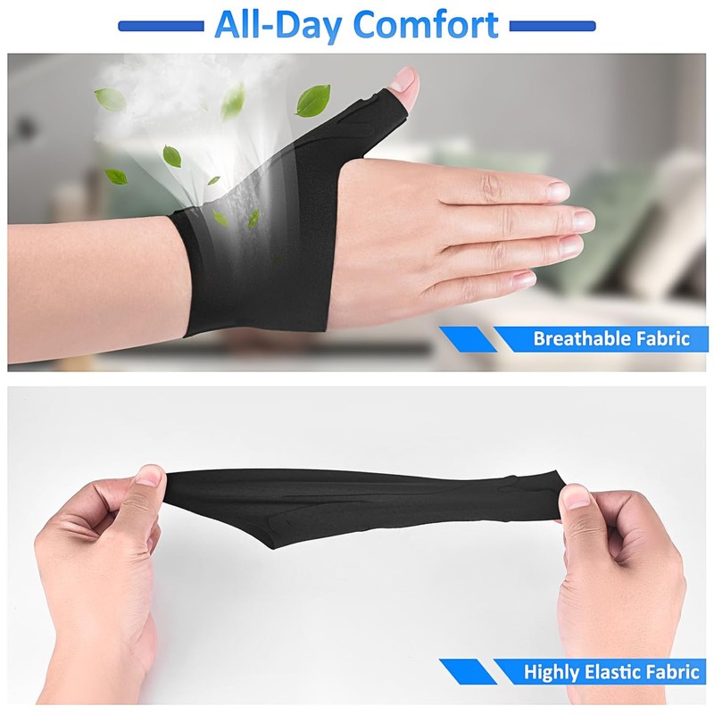 VMINZP Thumb Wrist Brace Copper Compression Stabilizer Fits Left or
