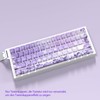 JSJT Purple Rose Theme Side Printed Keycaps, 74 Keys PBT