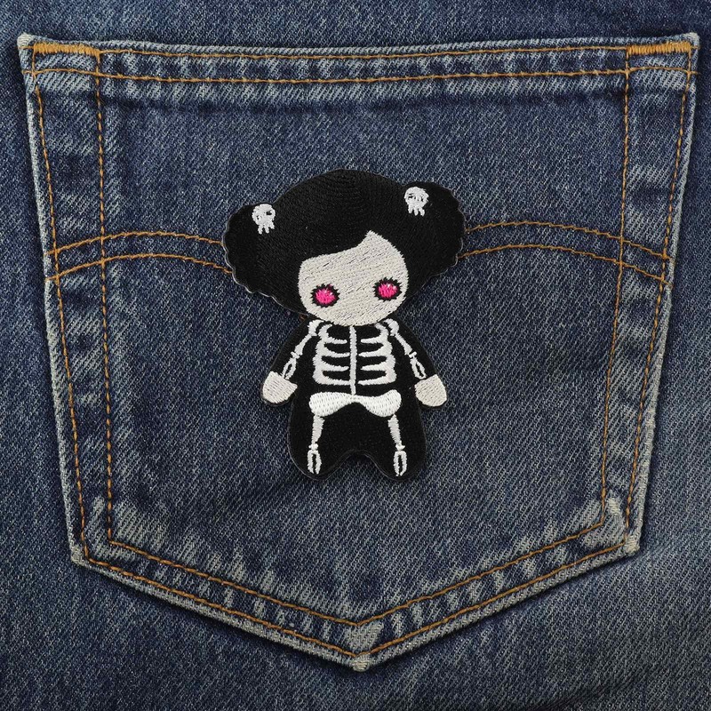 Freak Scene Skeleton Girl Patch