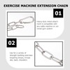 LIOOBO Fitness Chain, Fitness Extension Chain, 23.6 x 1.6 inches