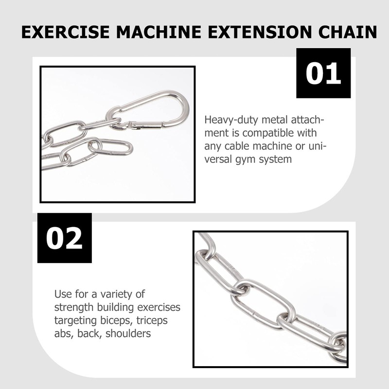 LIOOBO Fitness Chain, Fitness Extension Chain, 23.6 x 1.6 inches