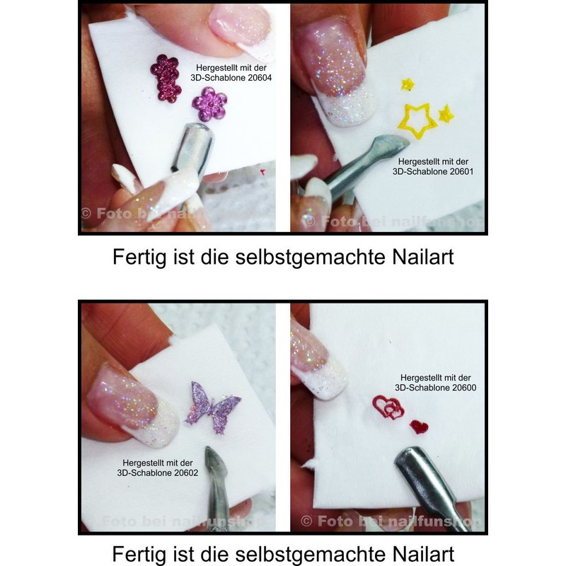 3D Stencil Leaves Sheet for UV Gel and Acrylic -