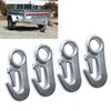 4Pcs Trailer Snap Hook 90mm Iron Tow Hook Safety Chain