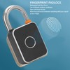 Fingerprint Padlock Waterproof Rust Resistant Rechargeable LED Indicator Smart Fingerprint