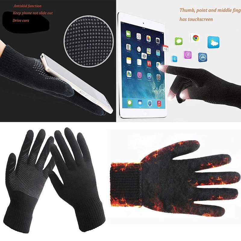 ASYBHYY Hat Scarf and Glove Winter Warm 3 in 1