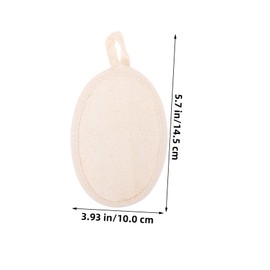 SAFIGLE Natural Loofah Shower Scrubber Durable Exfoliating Bath Loofah for Deep Body Cleansing Easy to Hang Bathing Brush Safe Skin Friendly Shower Accessory for Men and Women