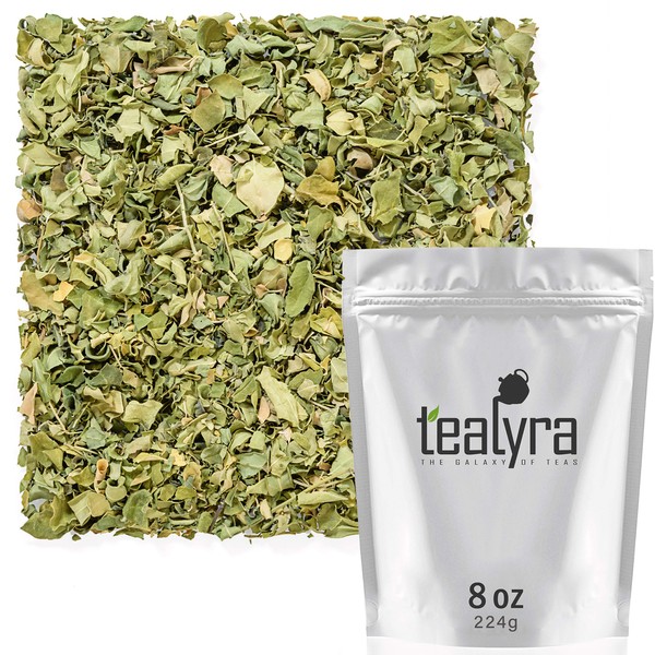 Tealyra - Pure Moringa Leaf Tea - Super Healthy Wellness Loose Tea - Drumstick Tree - rich in Antioxidants and Vitamins - Caffeine-Free - 224g (8-ounce)
