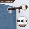 Ceramic Curtain Rods for Windows 66 to 120 Inch,1 Inch