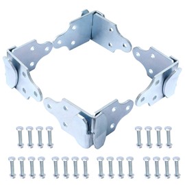 Trailer Wooden Sides Brackets Latch Rack Stake Body Gates Corner - Practical Wooden Bracket Panel Door Latch - with Screws 4 Sets (8 Pcs)