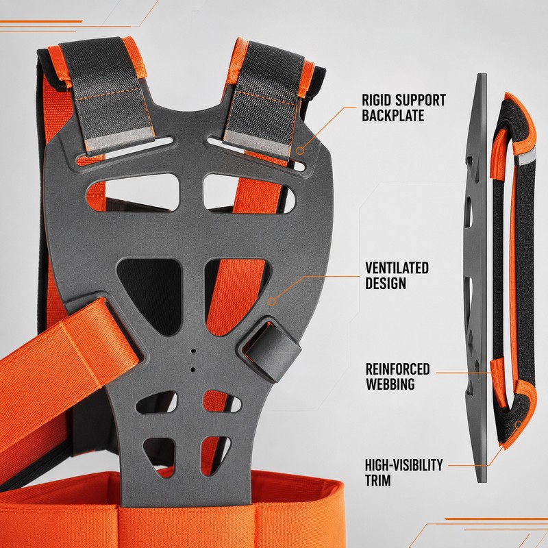 Adjustable Double Shoulder Strap Lawn Mower Harness – Trimmer Shoulder