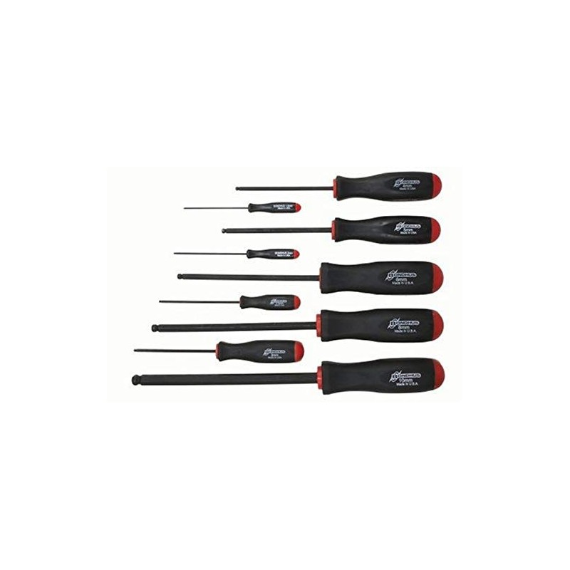 【国内正規品】BONDHUS(ボンダス) 六角ドライバー プロホールド®(ネジつかみ機能付ドライバー)セット 黒染め加工 9本組 (1.5、2、2.5、3、4、5、6、8、10mm) PBSX9M No.74699
