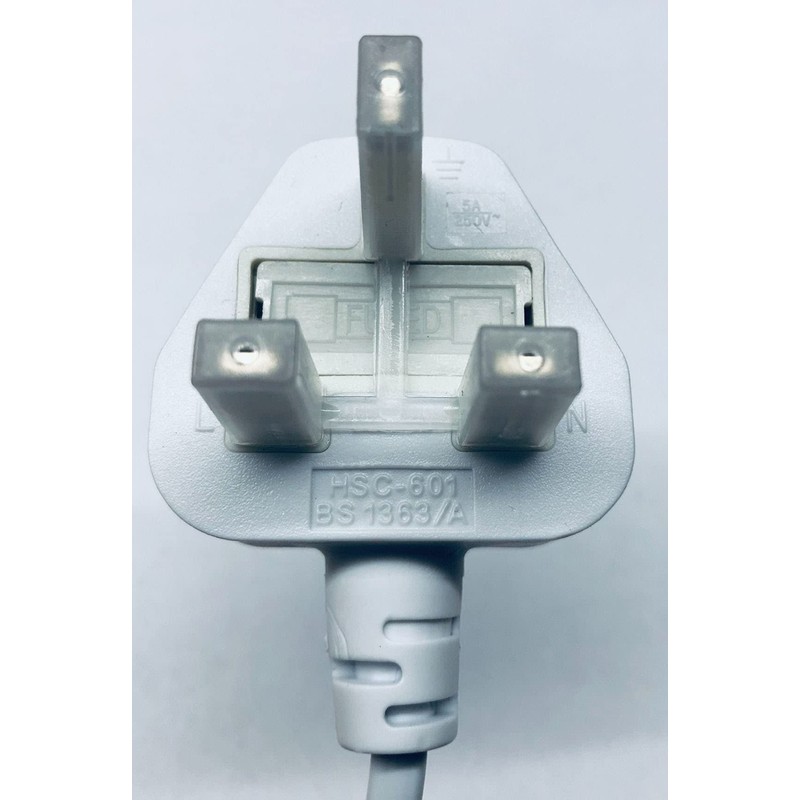 sphires Salt Lamp Replacement Electric Cable 2 Metal Clip On/Off