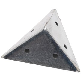 Merriway BH05100 (10 Pcs) Pyramid Repair Joiner Bracket Brace BZP Steel 45 mm, Set of 10 Piece Pieces