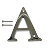 Chrome Door Numerals - Screw On 3 Inch Letter A