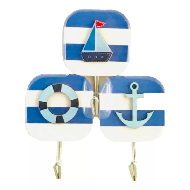 Yiyuso Ganchos Sujetadores Barco Kit 3 Piezas Forma De 1.5kg
