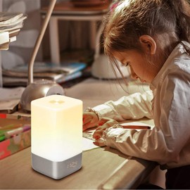 Sunrise Alarm, Wake Up Alarm Light with Sunrise/Sunset Simulation Dual Alarms Bedside Night Lamp Snooze Function, 9 Colors Atmosphere Lamp, 5 Natural Sounds for Bedroom