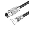uxcell Wire Keychain 300mm Length Key Ring Loop Cable for