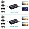 HDMI Matrix 2x2, 4K@60Hz HDMI Matrix Switch 2 in 2