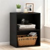 2-Cube Open Bookshelf Floor Standing Bookcase with 5-Position Adjustable ShelfMain