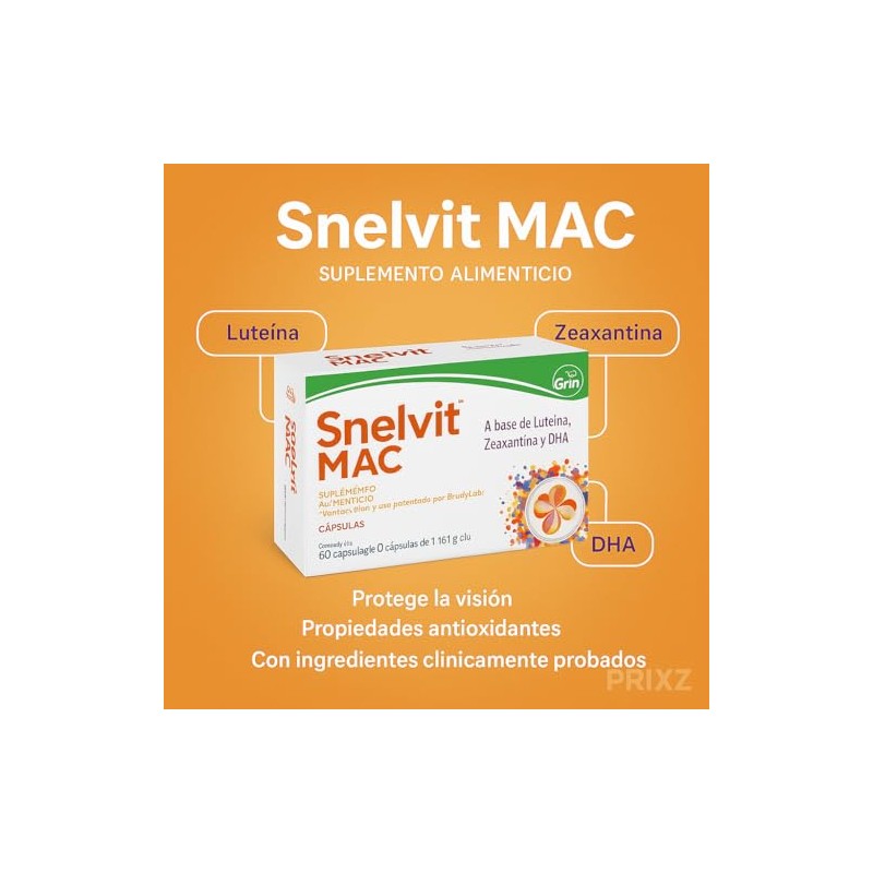 Snelvit Mac Oftálmico Con 60 Cápsulas
