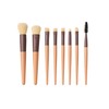 8-Piece Makeup Brush Set with Travel Pouch, Synthetic Bristles, Professional