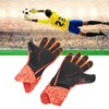 2pcs Soccer Gloves Nylon Polyurethane Fiber Latex Breathable Strong Grip
