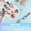 Resflyar 14 PCS Beadable Keychain Bars, Grey Blank Bead Keychains,