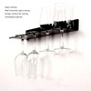 2Pcs Wall Mounted Acrylic Wine Glass Holder Space Saving Stemware
