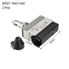 uxcell 2PCS TZ-7311 SPDT 1NO+1NC Panel Mount Roller Plunger Type